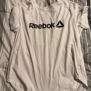 Reebok White Tee with Black Logo